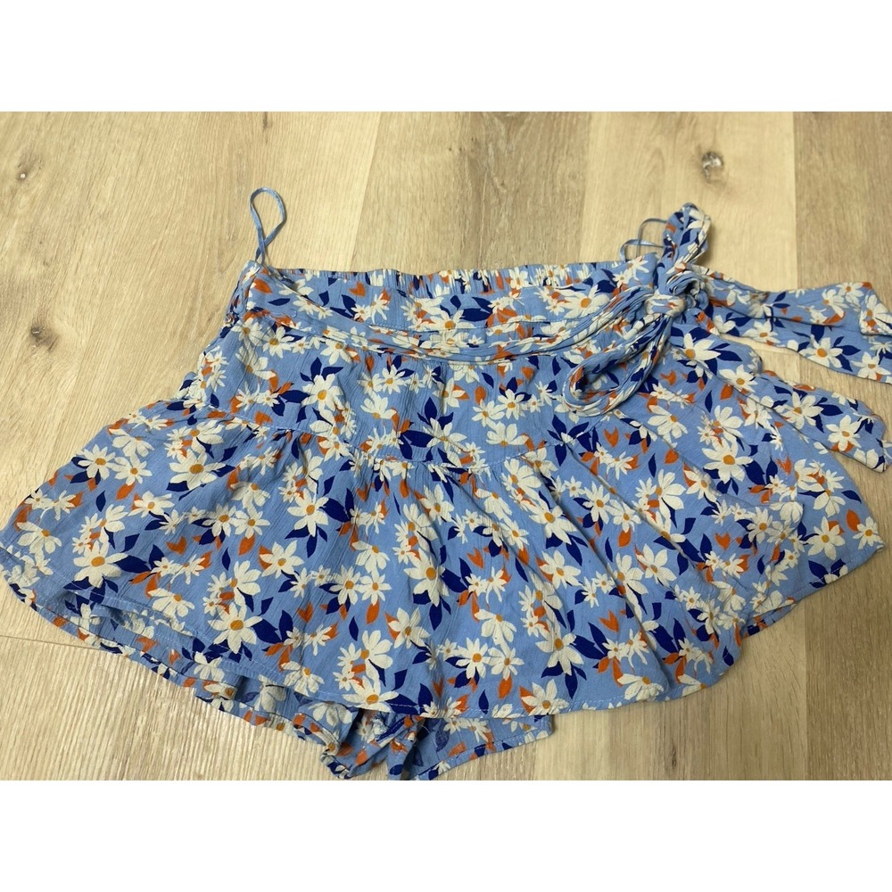VTG 90's/Y2k Angie Skort Rayon Floral Print Side Tie Women's Large